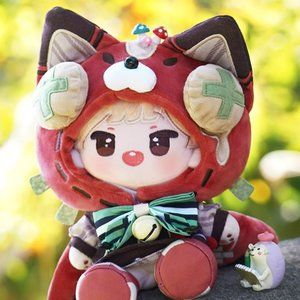 Little Red Fox Explorer Doll Costume Figurine Clothing Cute Gift Lolita Cosplay